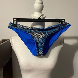 Woman’s blue swimsuit bottoms xs Becca